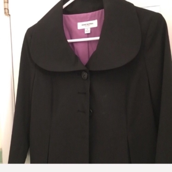 NEW retro style Isaac Mizrahi black swing jacket - Picture 2 of 5